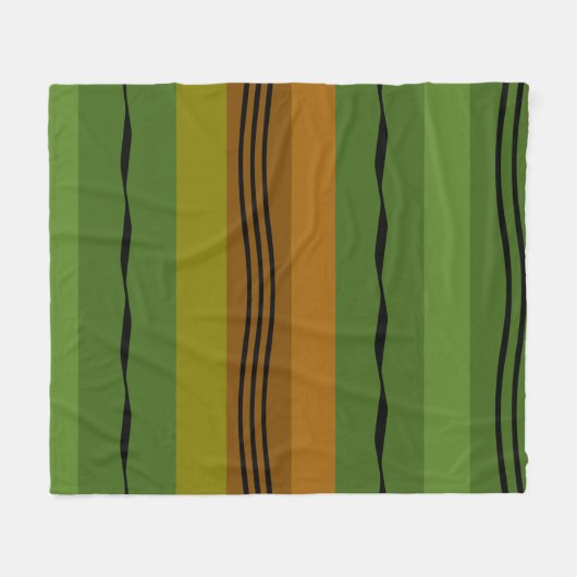 modern abstract lijnpatroon fleece deken (Voorkant (Horizontaal))