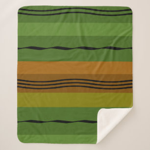 modern abstract lijnpatroon sherpa deken