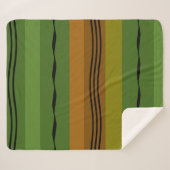 modern abstract lijnpatroon sherpa deken (Voorkant (horizontaal))
