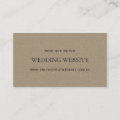 MODERN ABSTRACT LIME GROEN ART WEDDING WEDSITE VISITEKAARTJE (Achterkant)