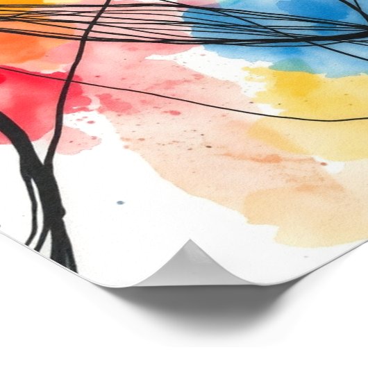 Modern Abstract Line Art Wall Prints (Hoek)