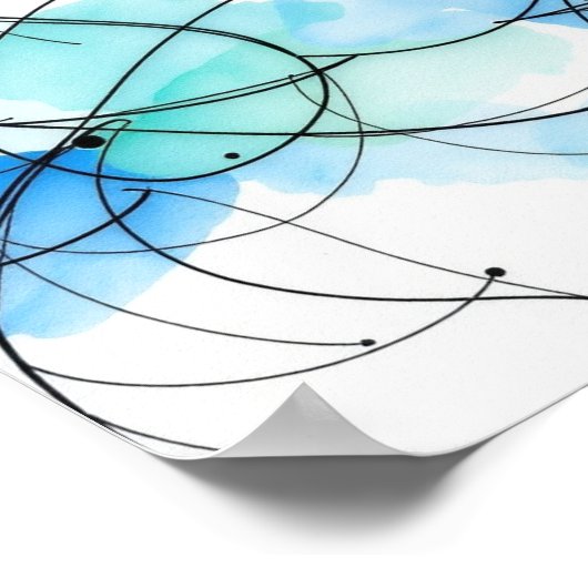 Modern Abstract Line Art Wall Prints Set of 3 (Hoek)