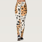 Modern Abstract luipaardprintpatroon Leggings (Achterkant)