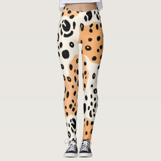 Modern Abstract luipaardprintpatroon Leggings