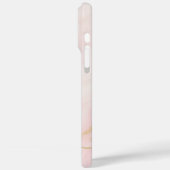 Modern Abstract marmeren ontwerp met Initialen en  Case-Mate iPhone Case (Achterkant / Links)