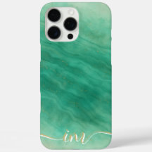 Modern Abstract marmeren ontwerp met Initialen en 