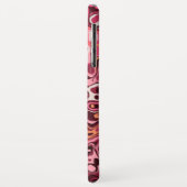 Modern Abstract meisje roze Burgundy Pattern Case-Mate iPhone Case (Achterkant/links)