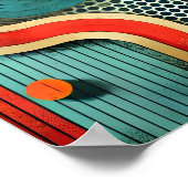 Modern Abstract met behulp van organische vormen i Poster (Hoek)