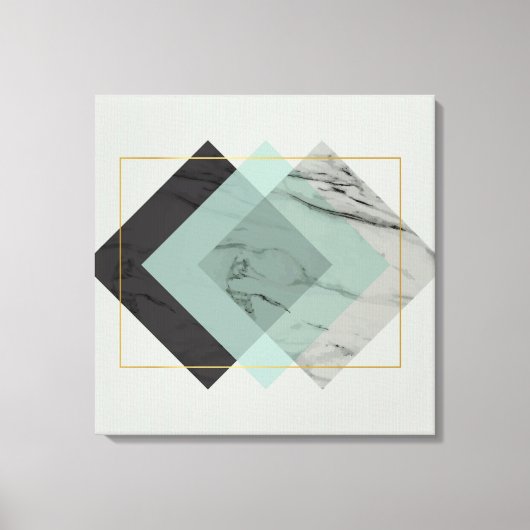 Modern Abstract met marmer Canvas Afdruk (Voorkant)