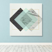 Modern Abstract met marmer Canvas Afdruk (Insitu (Houten vloer))