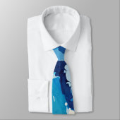 Modern abstract met pasteltinten van de blauwe oce stropdas (Gebonden)