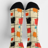 Modern Abstract met Urban Brushstroke Design Sokken (Top)