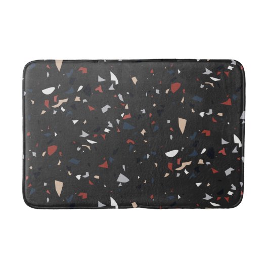 Modern Abstract Midden-eeuws Terrazzopatroon Badmat (Voorkant)