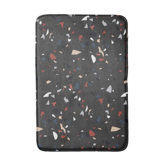 Modern Abstract Midden-eeuws Terrazzopatroon Badmat (Voorkant Verticaal)