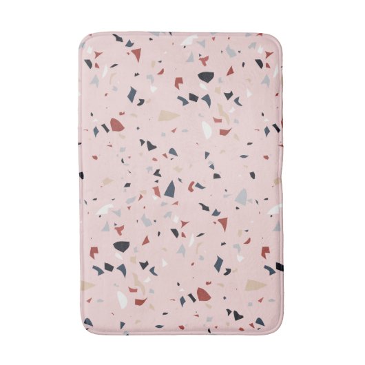 Modern Abstract Midden-eeuws Terrazzopatroon Badmat (Voorkant Verticaal)