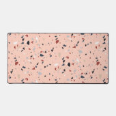 Modern Abstract Midden-eeuws Terrazzopatroon Bureaumat (Voorkant)