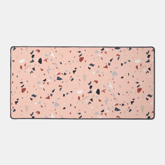 Modern Abstract Midden-eeuws Terrazzopatroon Bureaumat (Voorkant)