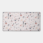 Modern Abstract Midden-eeuws Terrazzopatroon Bureaumat (Voorkant)