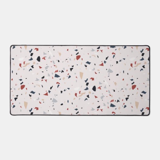 Modern Abstract Midden-eeuws Terrazzopatroon Bureaumat (Voorkant)