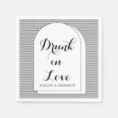 Modern Abstract minimaal huwelijk tussen Napkins Servet (Voorkant)