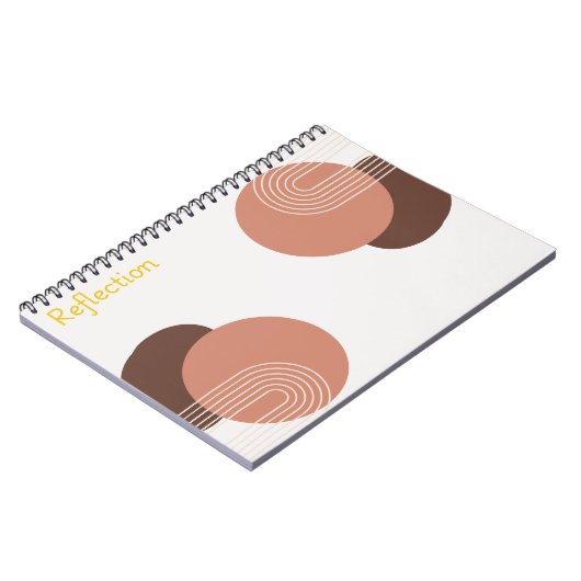 Modern Abstract Minimalist  Notitieboek (Linkerzijde)