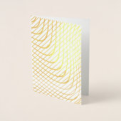 Modern Abstract minimalistisch goud Folie Kaarten (Voorkant)