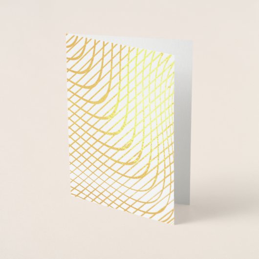 Modern Abstract minimalistisch goud Folie Kaarten (Voorkant)