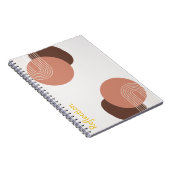 Modern Abstract Minimalistisch  Notitieboek (Rechterzijde)