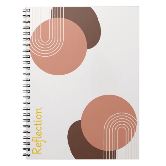 Modern Abstract Minimalistisch  Notitieboek (Voorkant)