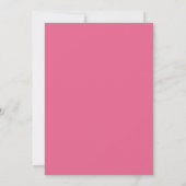 Modern Abstract minimalistisch roze Baby shower Kaart (Achterkant)