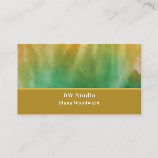 Modern Abstract mosterd Visitekaartje (Voorkant)