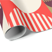 Modern  abstract naadloos geometrisch patroon cadeaupapier (Rol Hoek)