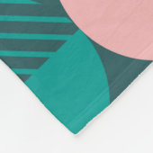 Modern abstract naadloos geometrisch patroon fleece deken (Hoek)