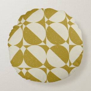 Modern abstract naadloos geometrisch patroon met e rond kussen