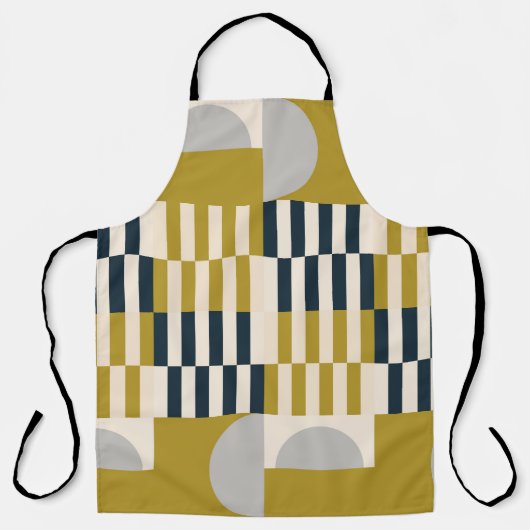 Modern abstract naadloos geometrisch patroon met e schort (Voorkant)