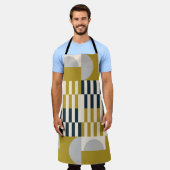 Modern abstract naadloos geometrisch patroon met e schort (Gedragen)