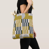 Modern abstract naadloos geometrisch patroon met e tote bag (Dichtbij)