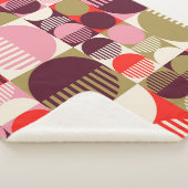 Modern  abstract naadloos geometrisch patroon sherpa deken (3/4)