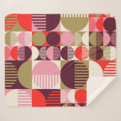 Modern  abstract naadloos geometrisch patroon sherpa deken (Voorkant (horizontaal))