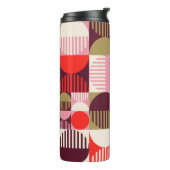 Modern  abstract naadloos geometrisch patroon thermosbeker (Gedraaid links)