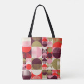 Modern  abstract naadloos geometrisch patroon tote bag (Achterkant)