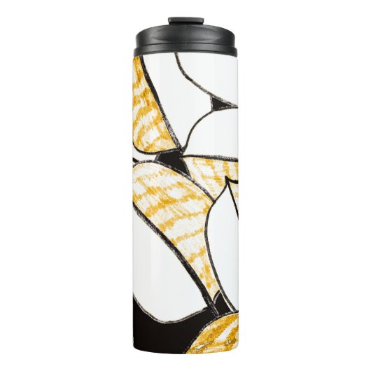 Modern abstract naadloos patroon met creatief prot thermosbeker (Voorkant)