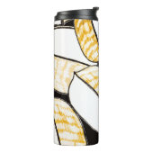 Modern abstract naadloos patroon met creatief prot thermosbeker (Gedraaid links)