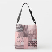 Modern abstract:  naadloze textuur. crossbody tas (Achterkant)