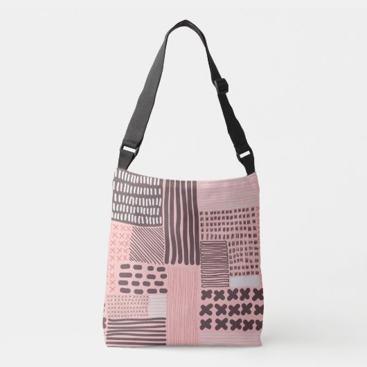 Modern abstract:  naadloze textuur. crossbody tas (Voorkant)