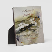 Modern Abstract najaar waterverf huwelijk Fotoplaat (Voorkant)