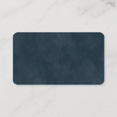 Modern Abstract Navy & Roos Gold Wedding Registry Informatiekaartje (Achterkant)