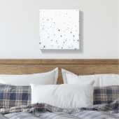 Modern Abstract Netwerkrooster - 3D neurale verbin Canvas Afdruk (Insitu (Slaapkamer))