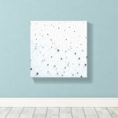 Modern Abstract Netwerkrooster - 3D neurale verbin Canvas Afdruk (Insitu (Houten vloer))