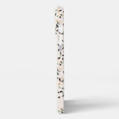Modern Abstract neutraal pastel Terrazzo Pattern iPhone Hoesje (Linkerkant)